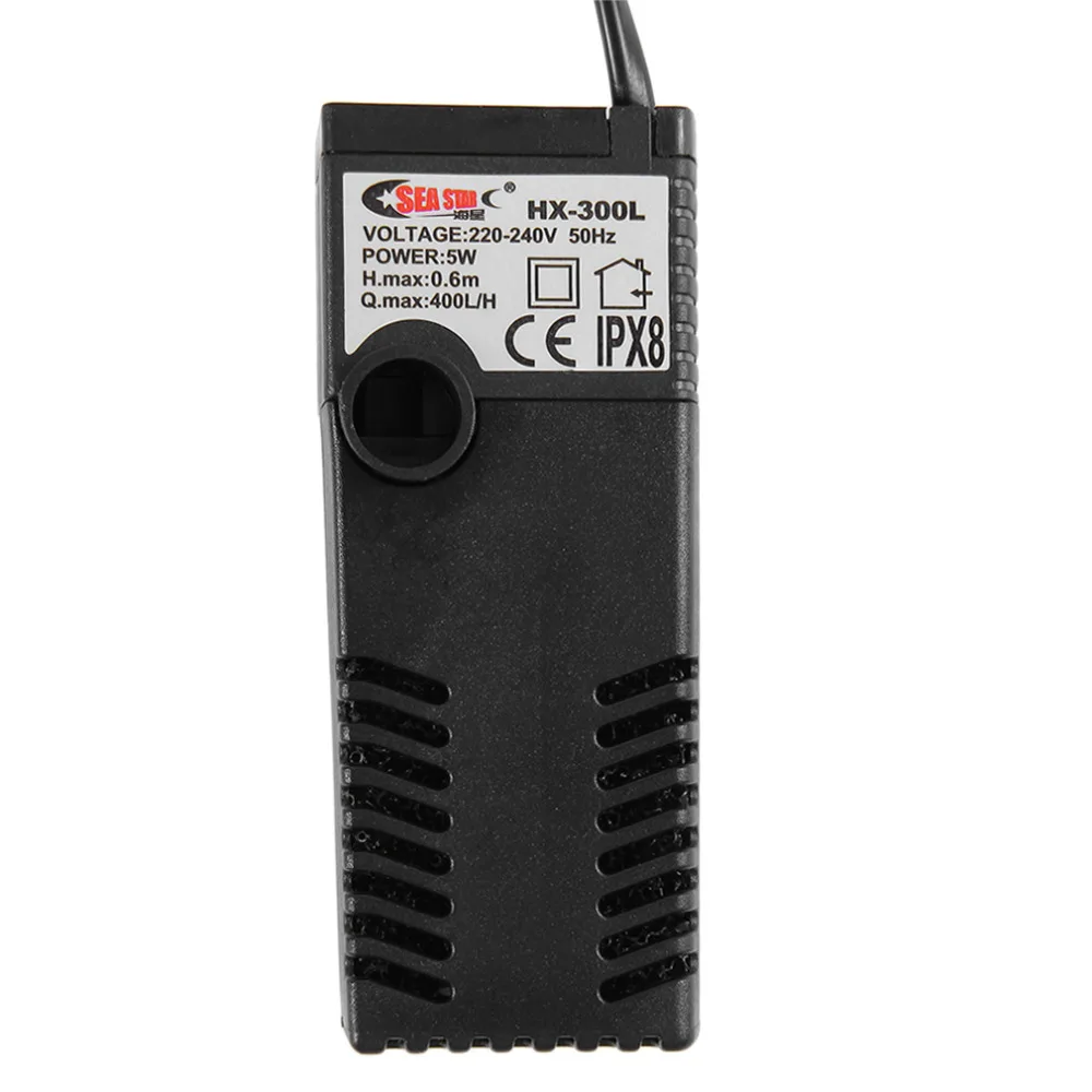 3/5W 3 in 1 Portable Aquarium Internal Filter Multi-Functional Water Pump Fish Tank Filter Fish Tank Submersible Pump 220-240V