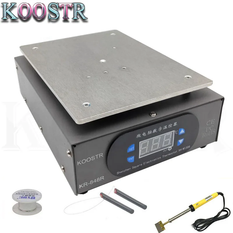 KR-848R термостат нагревательная машина мобильный телефон ремонт жк-экран открытый сепаратор паяльная станция для iPhone samsung - Цвет: B