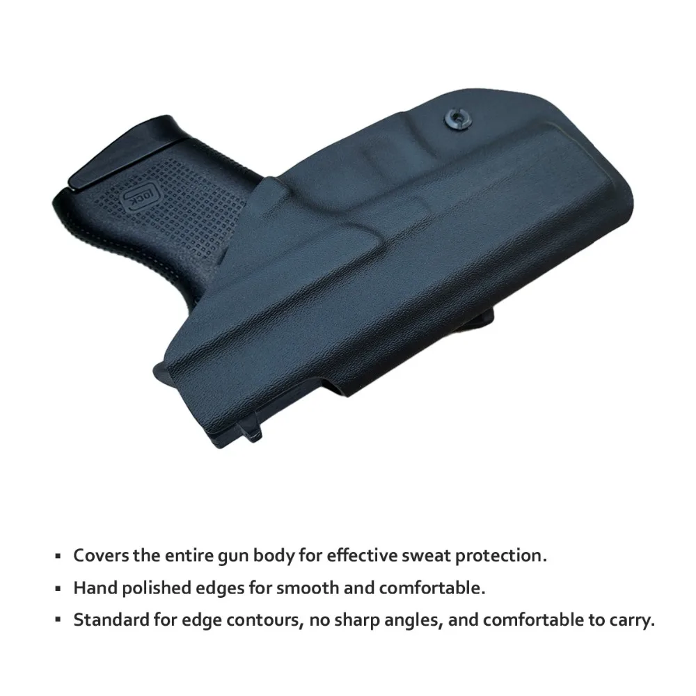 BBF Make IWB Тактический KYDEX пистолет кобура Glock 19 17 25 26 27 28 43 22 23 31 32 Внутри Скрытого Ношения кейс для пистолета аксессуары