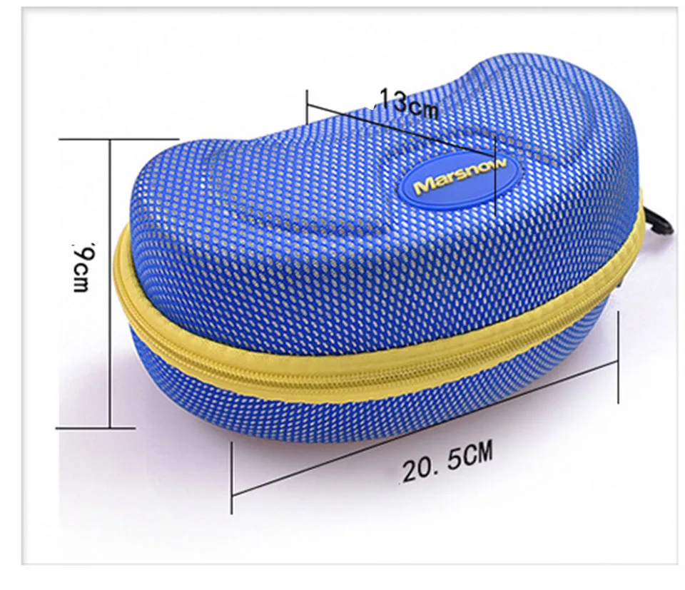 Eyewear Case Профессиональные лыжные очки двухслойные линзы противотуманные UV400 лыжные очки для катания на лыжах сноуборде Мужские Женские снежные очки - Цвет: Eyewear Case