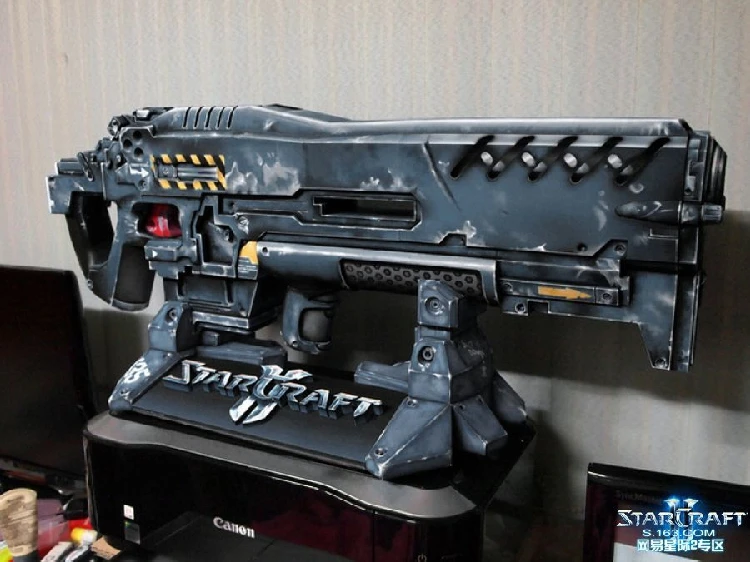 1: 1 звезда пулемет Terran 3d бумажная модель может удерживать Cos Marine Paper craft|Картонные