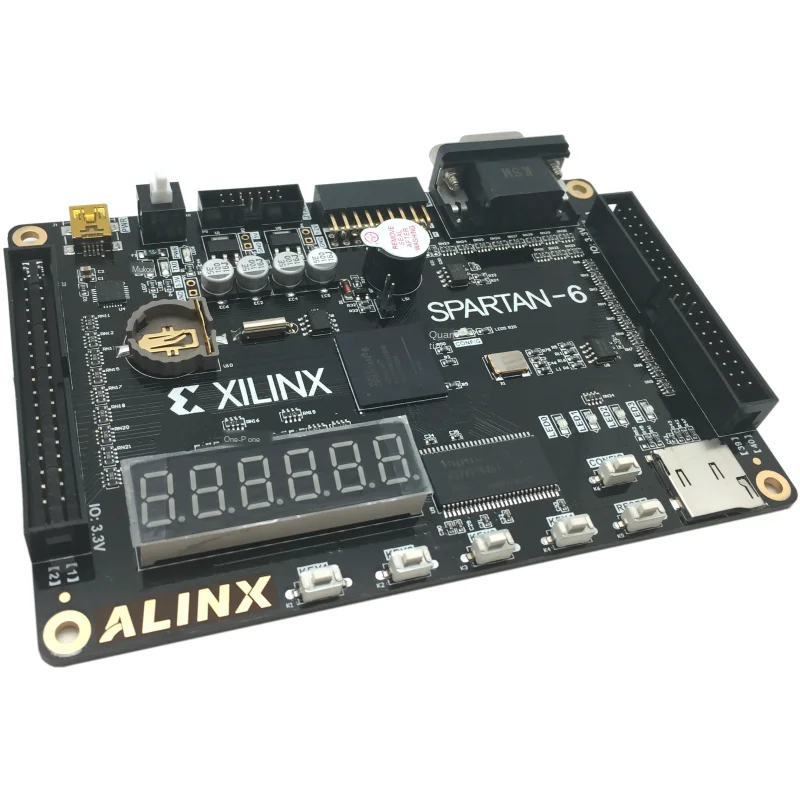 Alinx XILINX FPGA Black Gold Development Board Learning SPARTAN6 XC6SLX9 AX309 | Электроника