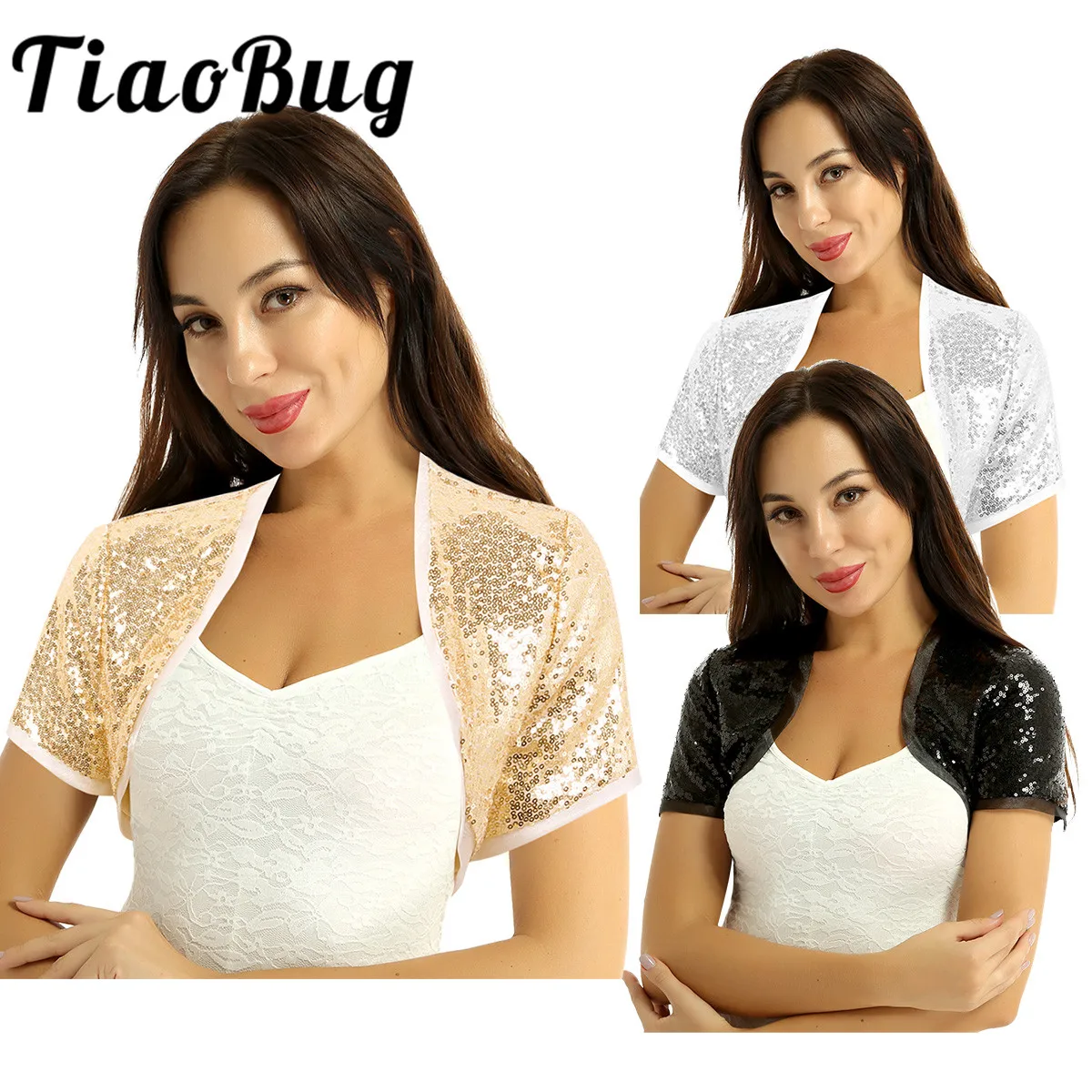 Женские короткие куртки весна осень блестящие открытые спереди Болеро топы для