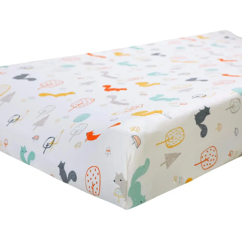 

LyricHom Baby Crib Sheets Baby Bed Mattress Cradle Covers Print Baby Bed Sheet Newborn Bedding Set Newborn Mini Cot Sheet