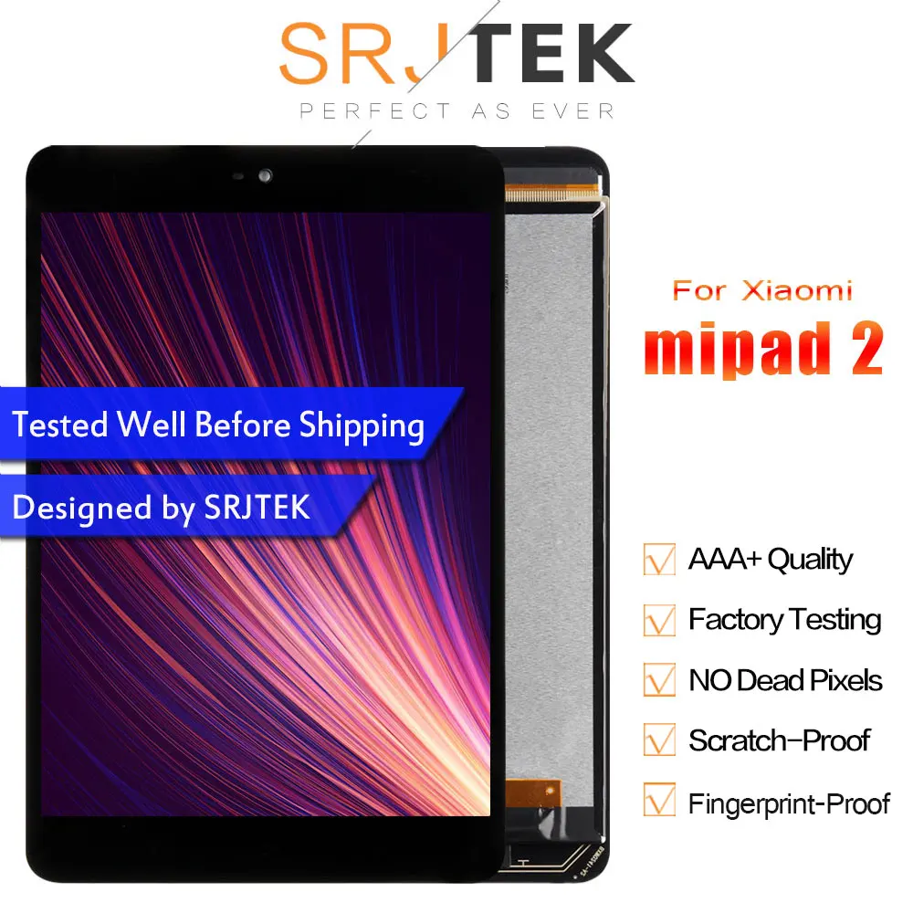 

Srjtek For Xiaomi Mi Pad 2 Mipad 2 7.9" inch Black New LCD Display Matrix Touch Screen Digitizer Assembly Tablet PC Replacement