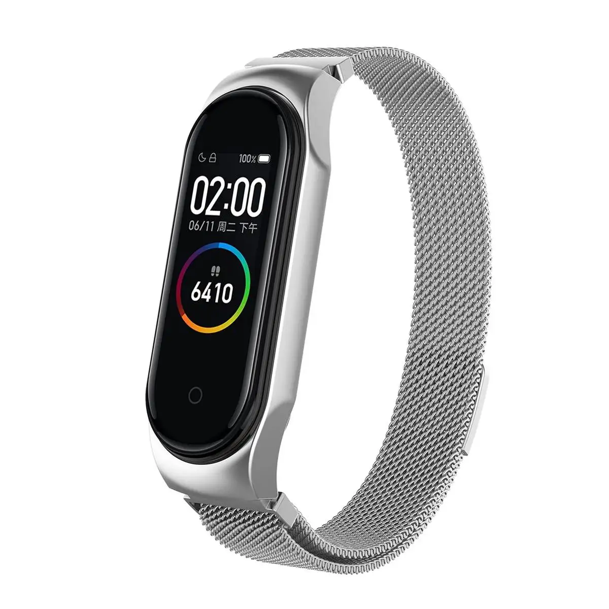 Для Xiaomi mi Band 4 и 3 Smartwatch Браслет mi lanese из нержавеющей стали металлический сменный ремешок для часов фитнес часы ремешок