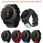 Ремешок для смарт-часов Garmin Fenix 6, 6S, 6X Pro, 5, 5X, силиконовый ремешок-браслет Plus, 3HR 5S, 935