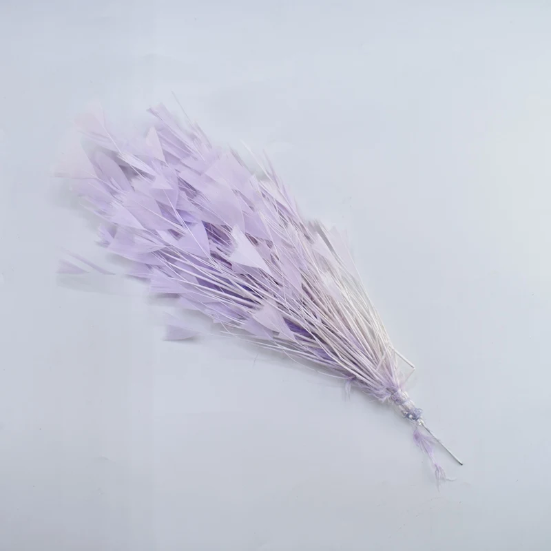 Light Light Purple 1 шт./лот красивое гусиное перо перья цветок свадебные корсажи перья фазана для рукоделия головной убор DIY украшения дома аксессуары - Цвет: Light Light Purple
