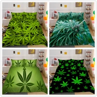 3d maple leaves printed duvet cover sets queen size bedding set tropical leaf plant fashionable boys girls room decoration