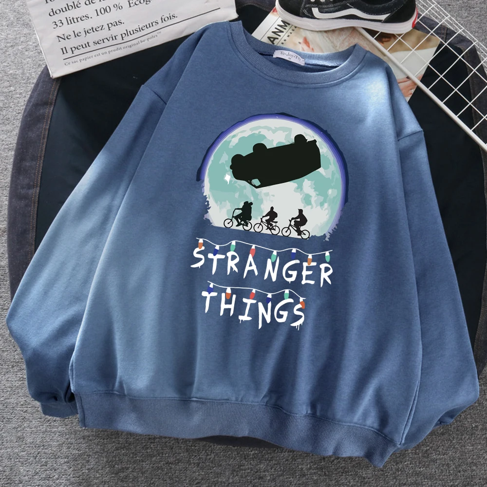 Autumn Hot Sale Sweatshirt Stranger Things UPSIDE DOWN Print Hoodies Men Brand Clothing Casual Sweatshirts Funny Mens Streetwear | Мужская