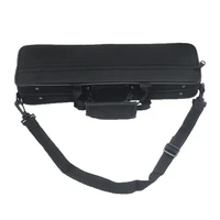portable lightweight 16 holes flute case storage bag black velvet lining