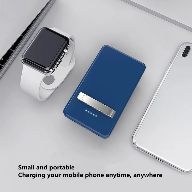 

Magnetic Power Bank 5000mAh Wireless Charging PowerBank Bracket For iPhone 12 Pro Max Mini Xiaomi For MagSafe Wireless Charger