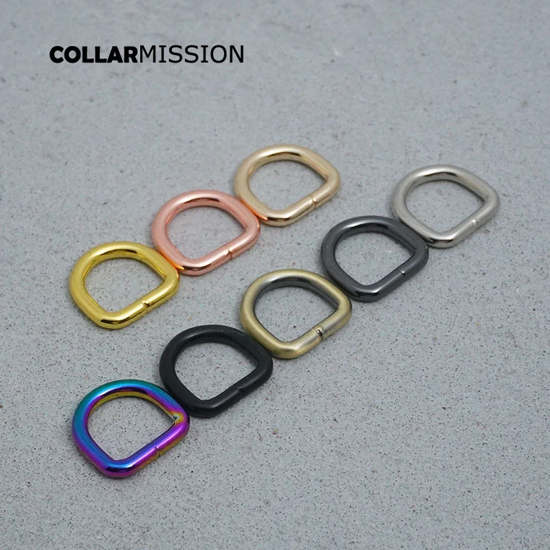 Металлическое неспаянное никелированное D-образное кольцо 10 шт./лот 15 мм для