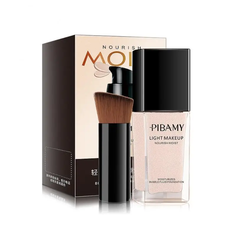 

KAN Foundation Cream With Brush Lasting Oil Control Concealer BB Cream Thin Moisturizing Breathable Milk Cream Cosmetic TSLM1