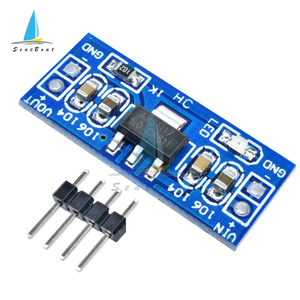 5 шт./лот AMS1117 от 4 75 12 В до 1 2 в 8 Φ Step Down модуль питания для Arduino bluetooth Raspberry