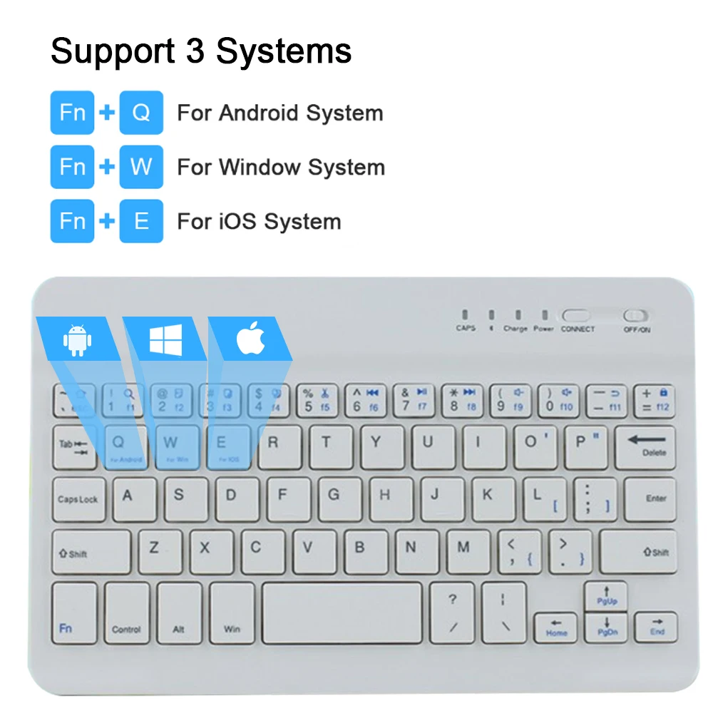 Беспроводная клавиатура для iPad 7 го поколения телефона планшета Bluetooth