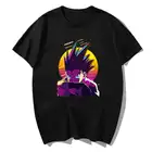 Футболка Hunter X Hunter Gon Freecss Мужская, милые топы с мультяшным рисунком, футболка с рисунком карате, унисекс, в стиле Харадзюку