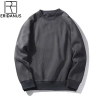 2019 autumn fashion hoodies male warm fleece coat hooded solid color casual men brand hoodies sweatshirts eu size mww047