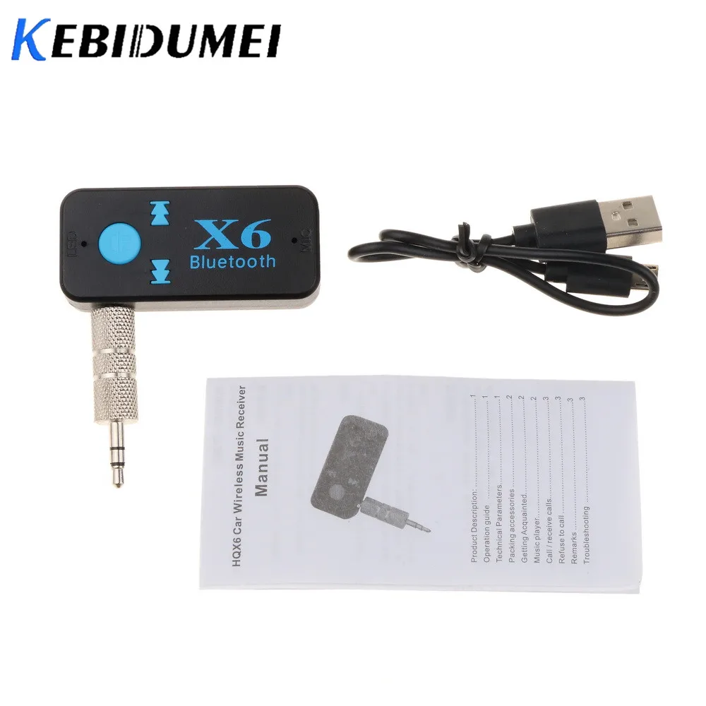 Kebidumei Wireless Bluetooth 5.0 USB Dongle Receiver Adapter Music Adaptor A2DP Dongles 3.5mm Audio AUX Speakers for Phone | Электроника