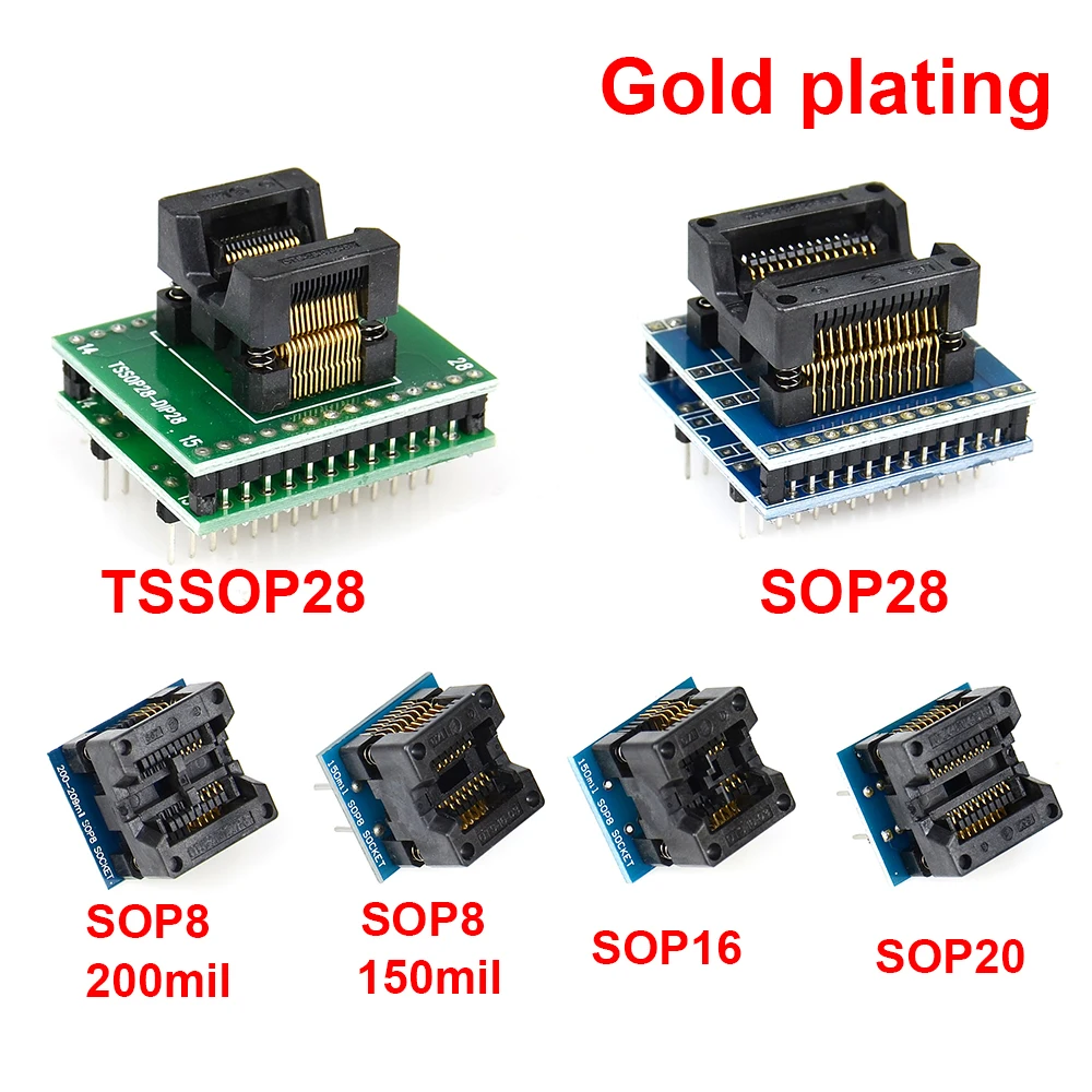 Полный набор 6 адаптеров для программистов TL866 TL866cs/TL866A/RT809H/+ SOP28 + SOP8 TSSOP48 лучший