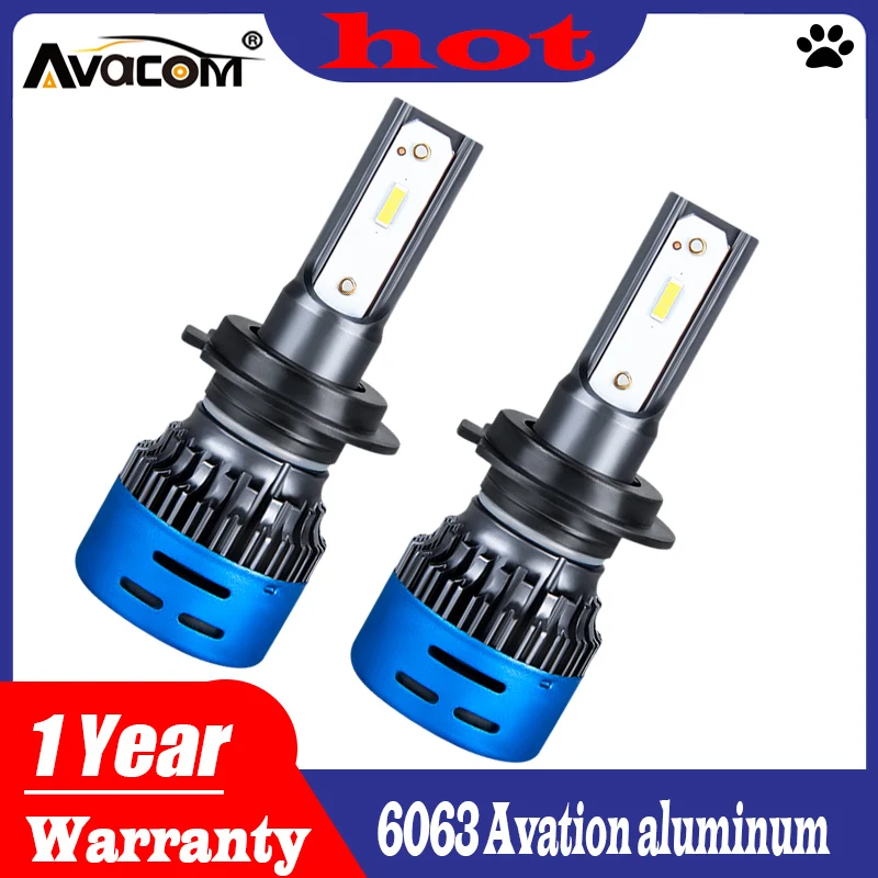 Avacom 2 шт. H4 светодиодный H7 лампы для фар H1 3000K Авто Мини 6000K 12V 24V 9005/HB3 9006/HB4 H11 H8