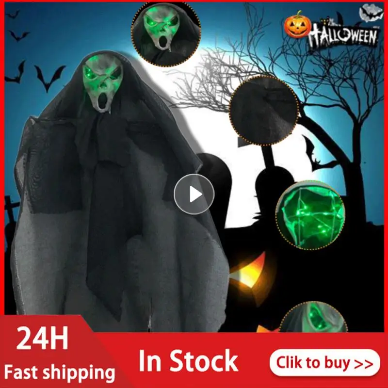 

2021 Хэллоуин Новый подвесной 43,3 дюйма голова черепа на Хэллоуин призрак дом с привидениями украшение на Хэллоуин вечеринку украшения для до...