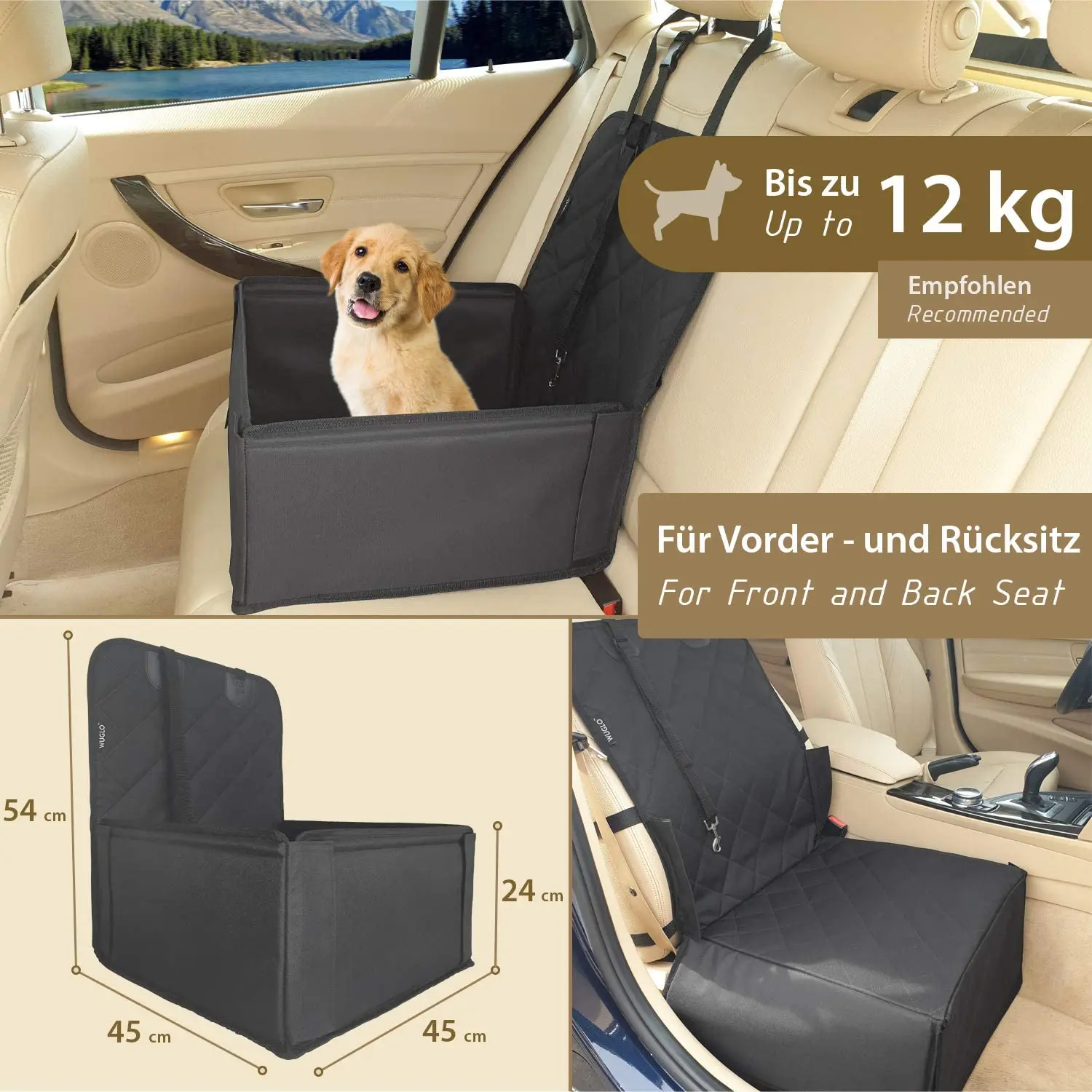 Автомобиль для собак прочный автомобиль или щенков усиленные стены и 3 ремня