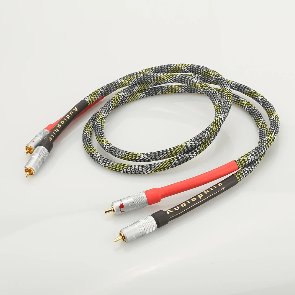 

Аудиокабель Audiocrast с 2 штекерами на 2 штекеров RCA, аудиокабель для стереосабвуфера [hi-fi звук], аудиокабель для домашнего кинотеатра, HDTV, Amp