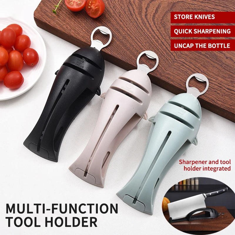 

3 In 1 Knife Sharpener Kitchen Knives Grinder Stainless Steel Blades Stone Professional NewSharpener Tools For Scissors Knife