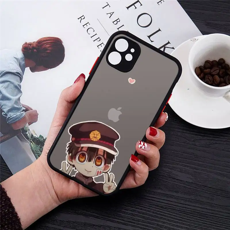 

Toilet Bound Hanako kun anime Phone Cases matte transparent For iphone 7 8 11 12 plus mini x xs xr pro max cover