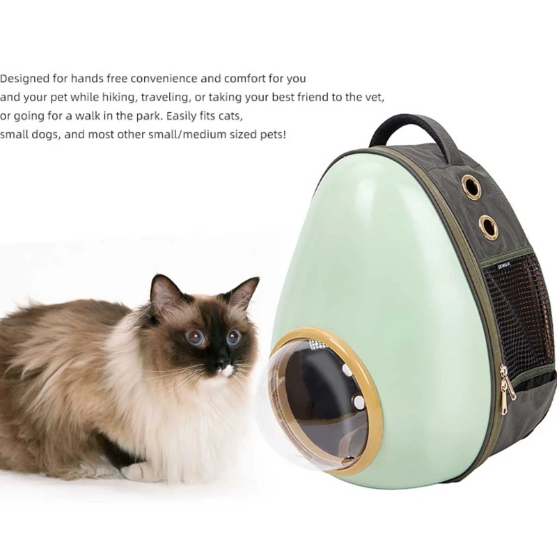 

Pet Carrier Backpack, Waterproof Bubble Backpack Carrier, Cats and Puppies 63HC