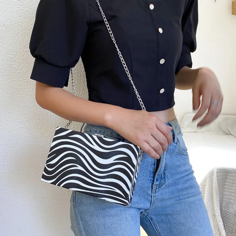 

Zebra Texture Fashion New Lady Bag Handbag Shoulder Bag Handbag Girl Clutch Purse
