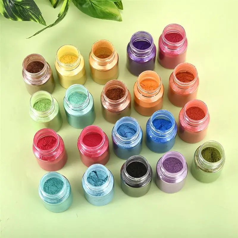 

10g DIY Handmade Mica Powder Epoxy Resin Dye Pearl Pigment Natural Mica Mineral Powder Handmade Soap Coloring Powder in Bottle