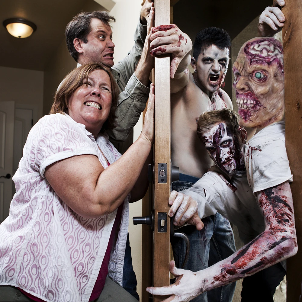 Cosmask Halloween Zombia Scary Mask Novelty Latex Costume Cosplay Party | Тематическая одежда и униформа