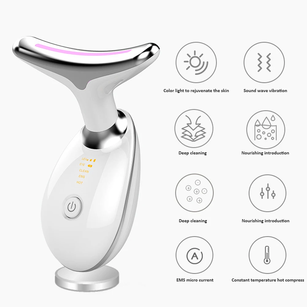 Электрический микротоковая вырезом подъема и затянуть массажер EMS Термальность