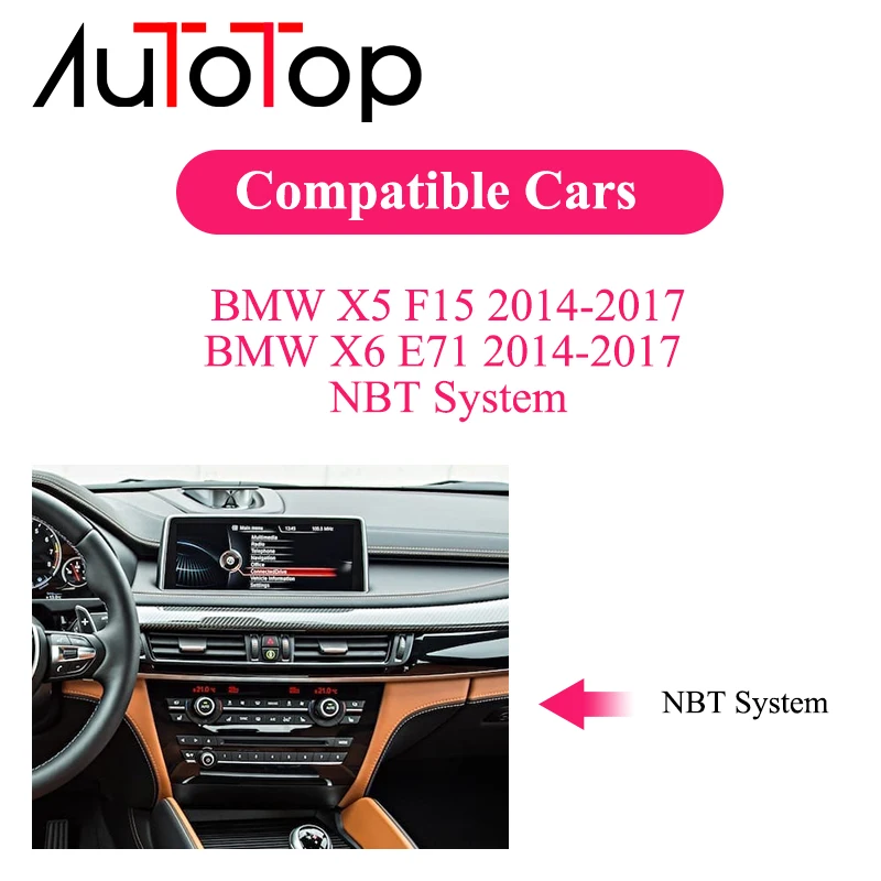 AUTOTOP 6G + 128G Android 11 Авторадио GPS навигация для BMW X5 F15 X6 F16 2014-2019 NBT EVO Snapdragon 662 2Din