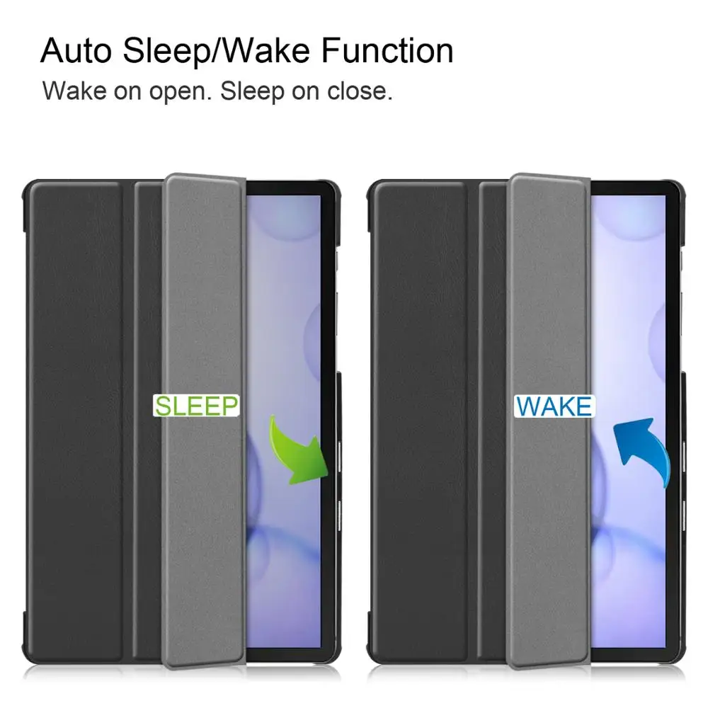 

Case for Samsung Galaxy Tab S6 2019 10.5" Tablet Slim Lightweight Smart Shell for SM-T860 SM-T865 Samsung Tab S6 Case +Film+Pen