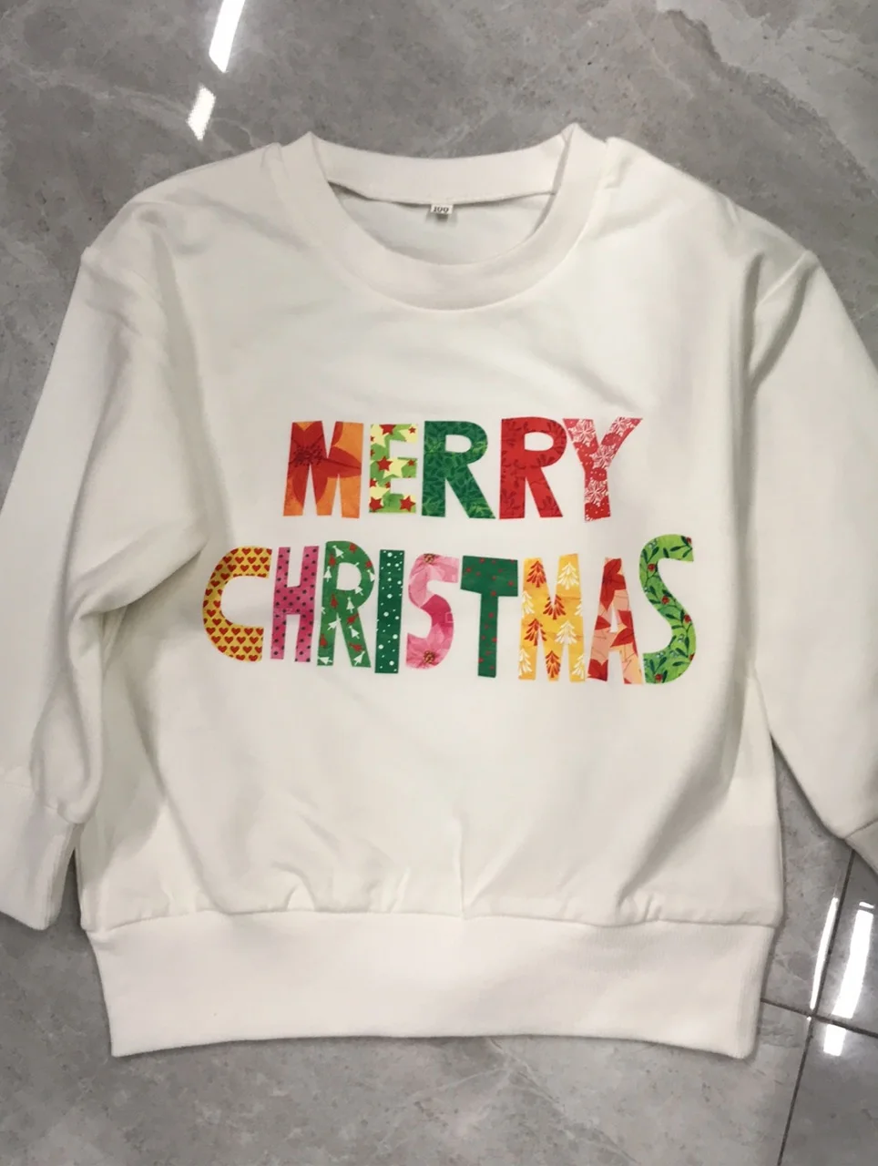 

Unisex Kids Christmas Sweatshirt, Printed Long Sleeves Pullover, Crewneck Fleeces Tops for Girls, Boys, 3-8 Years