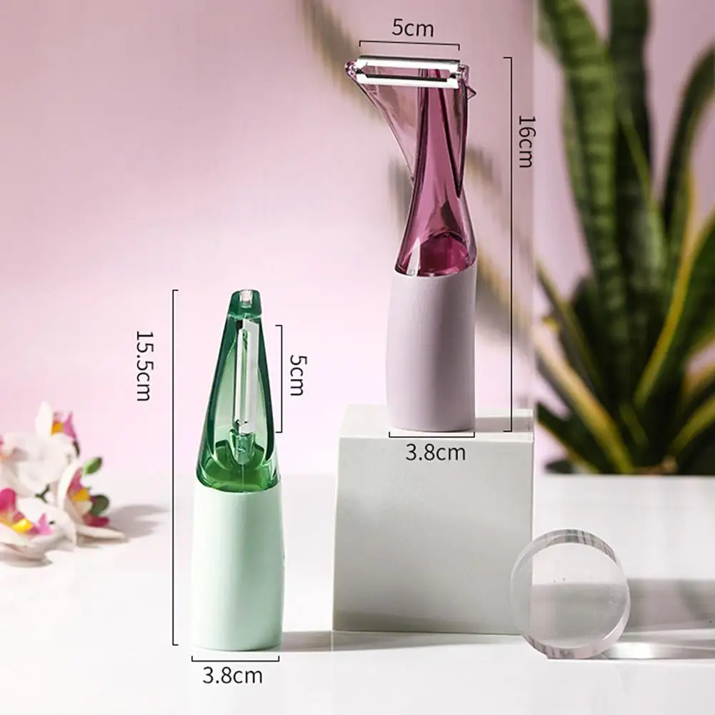 

Household Stainless Steel Fruits Peeler with Container Carrot Slicer Dining Kitchen Gadget Accessories