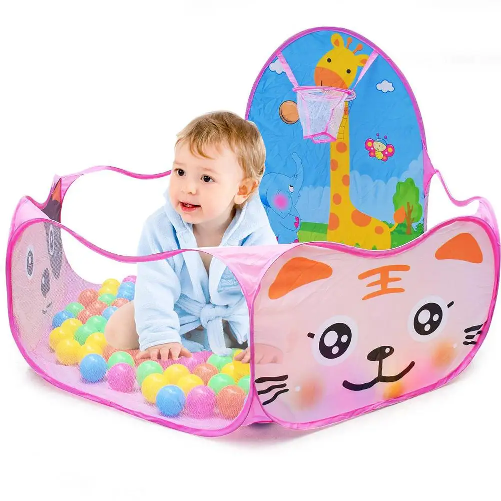 Складная Игровая палатка с мини Баскетбольным кольцом и сумкой для