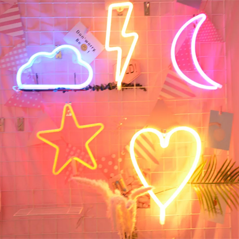 Радужная неоновая вывеска светодиодный светильник светодиодная ПА для спальни