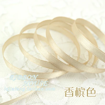 Атласная лента 1/4 дюйма (25 ярдов/рулон) 6 мм|Ленты для шитья| |