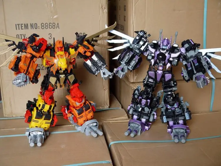 Цзиньбао к. О. Игрушка трансформер Warbotron Bruticus Feral Rex большого размера с новой