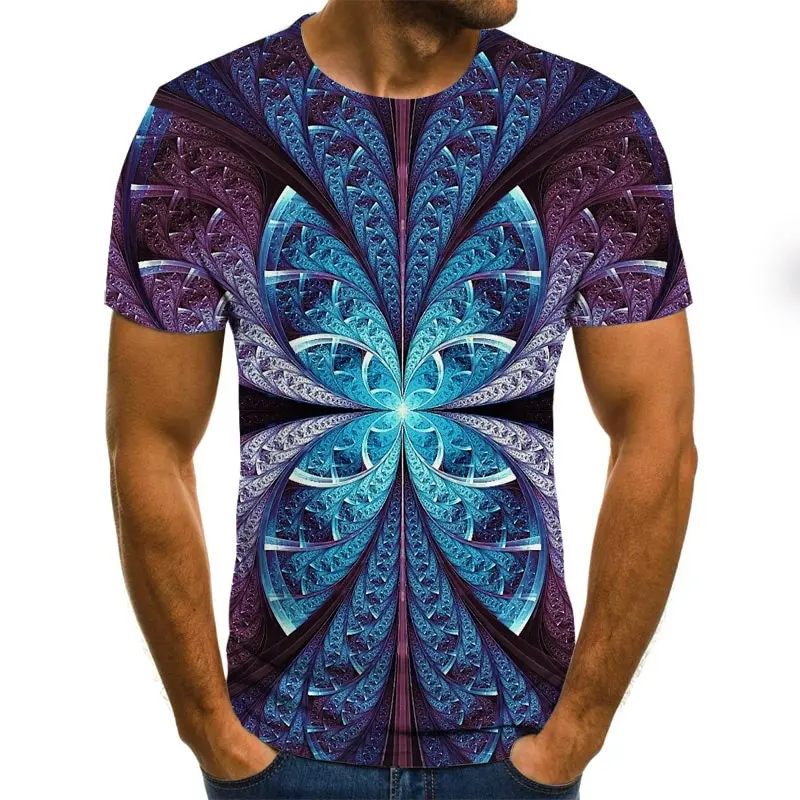 

2020 New Summer 3D printed men's T-shirt casual short-sleeved men's T-shirt fashion hip-hop top