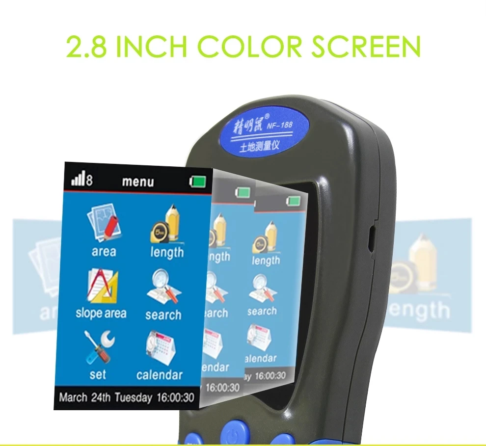 Noyafa GPS метр земли Тесты устройство NF 188 съемочного оборудования Применение фермы