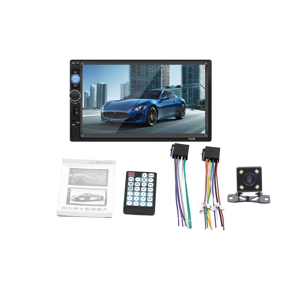 

2 din car radio 7" HD Player MP5 Touch Screen Digital Display Bluetooth Multimedia USB 2din Autoradio Car Backup Monitor