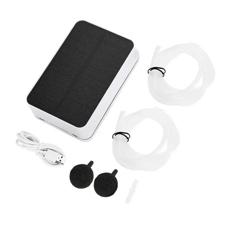 Водонепроницаемый Оксигенатор аэратор воздушный насос на солнечных батареях