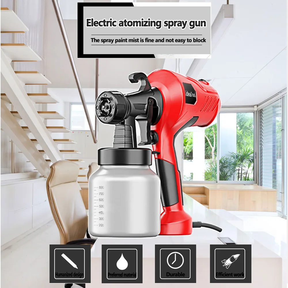 

Электрический Краскораспылитель HVLP, 110-240 В, 800 мл