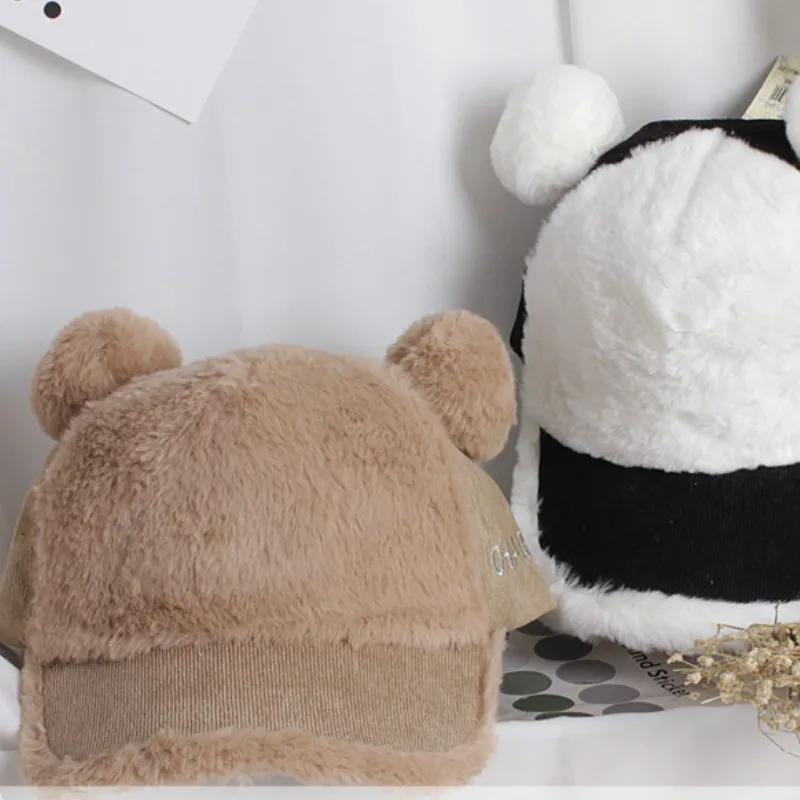 

New Cute Baby Hats Winter Velvet Warm Infant Caps Soft Baseball Cap for Baby Boys Girls Hats