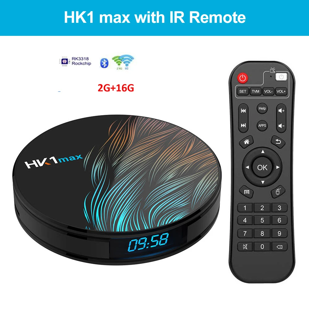 ТВ-приставка HK1 MAX Android 10 2 4 ГГц/телефон двойной Wi-Fi четырехъядерный процессор RK3328 BT